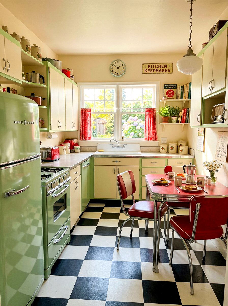 Retro pistachio kitchen style - 30 pistachio kitchen ideas