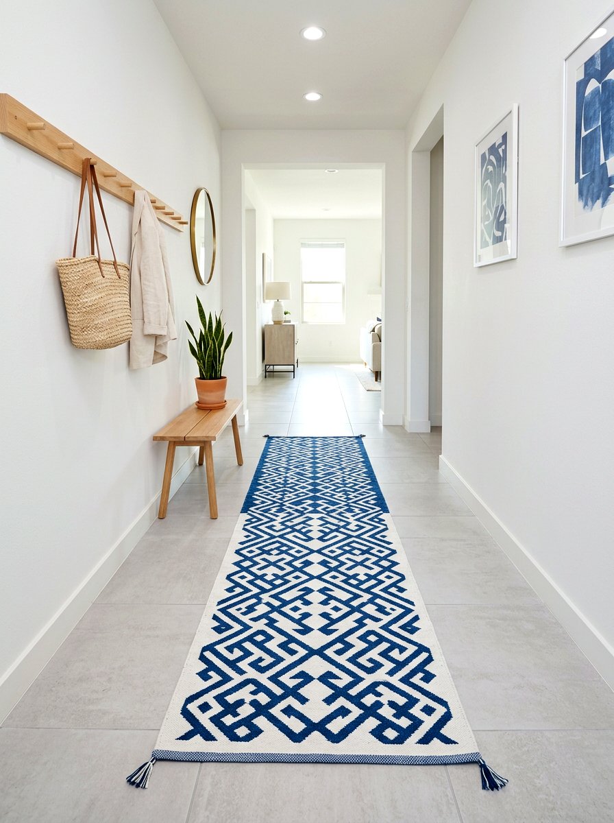 Reversible hallway rug - 30 narrow hallway runner ideas