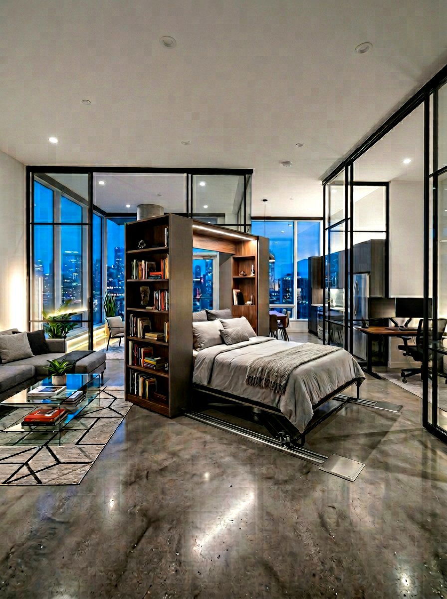 Revolving Murphy Bed - 30 Murphy bed ideas