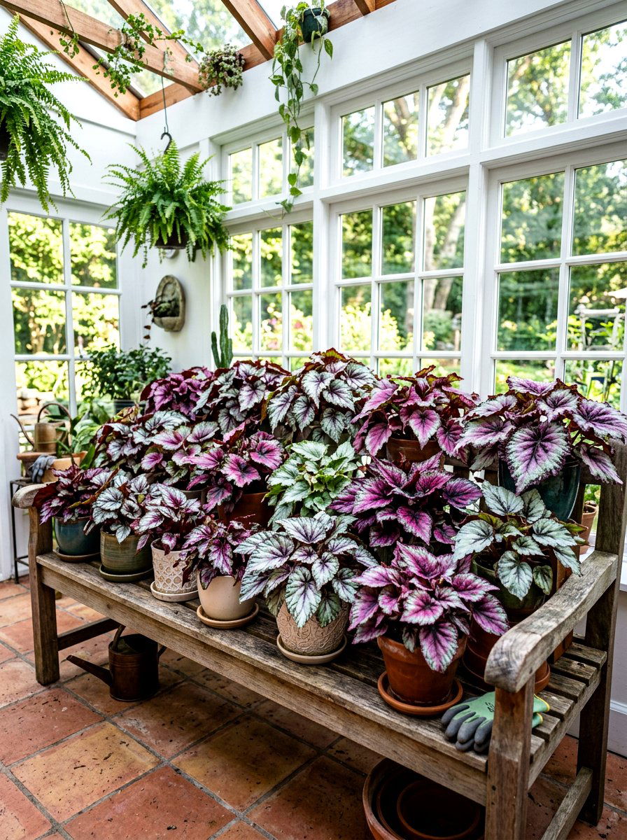 Rex begonia indoor garden - 30 low light indoor plant decor ideas