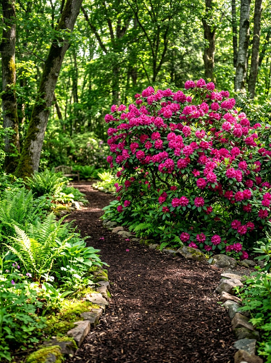 Rhododendron Bush - 30 front yard shrub ideas