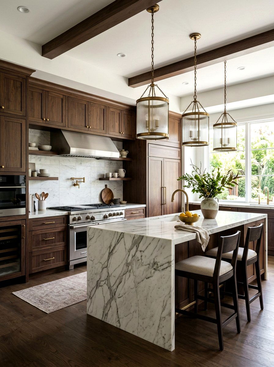 Ribbed Glass Lantern - 30 kitchen lantern lighting ideas