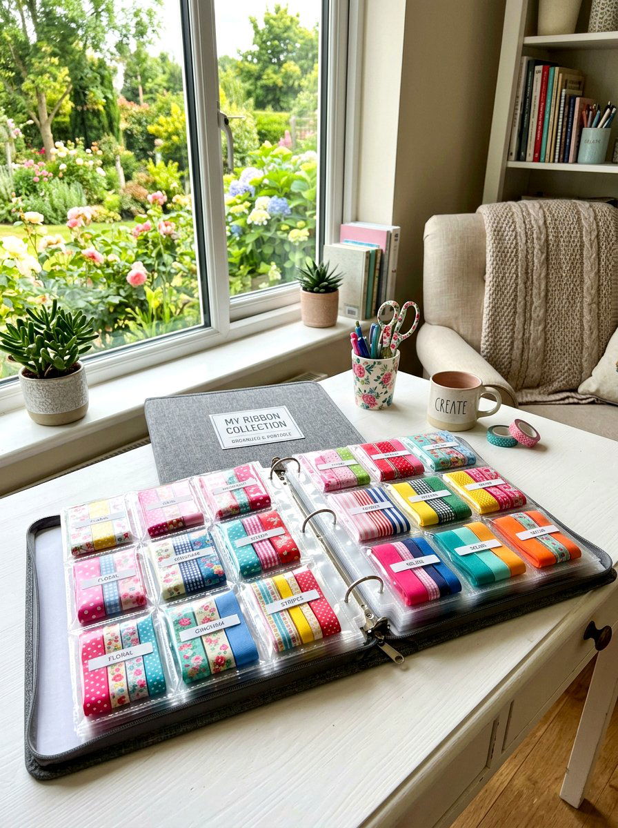 Ribbon Storage Binder - 30 ribbon storage ideas