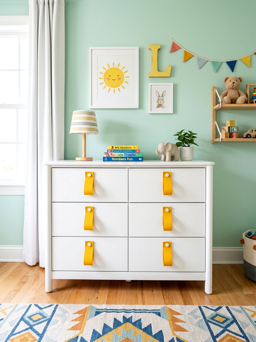 Ribbon drawer pulls - 30 ribbon decor ideas