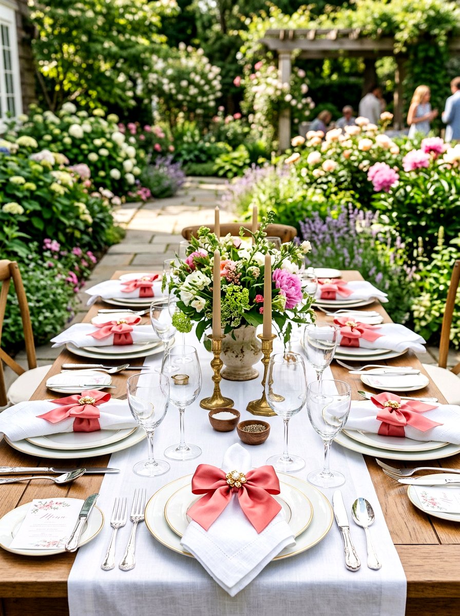 Ribbon napkin rings - 30 ribbon decor ideas