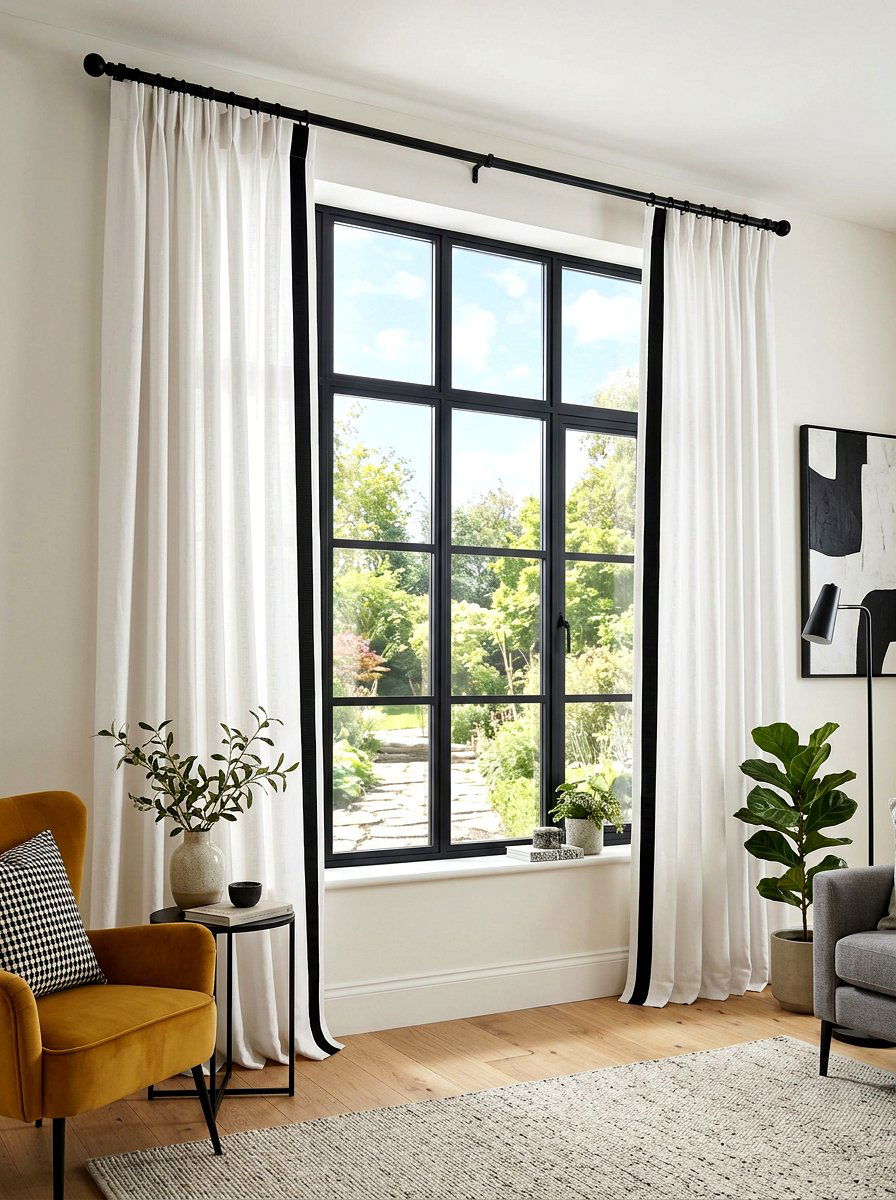 Ribbon trim curtains - 30 bow nursery decor ideas
