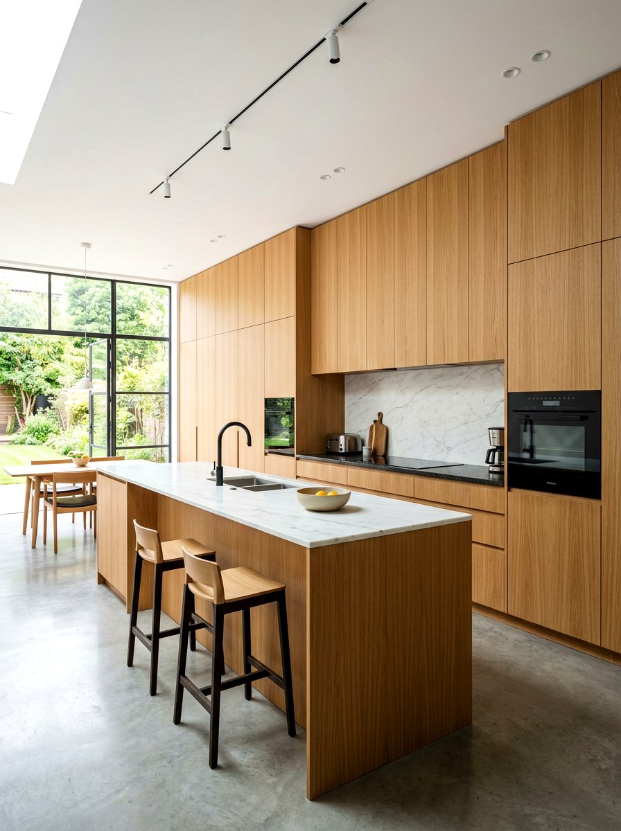 Rift sawn oak kitchen cabinets - 30 oak kitchen cabinet ideas
