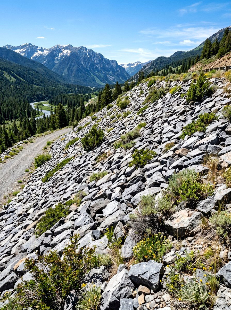 Riprap Stone - 30 erosion control landscaping ideas