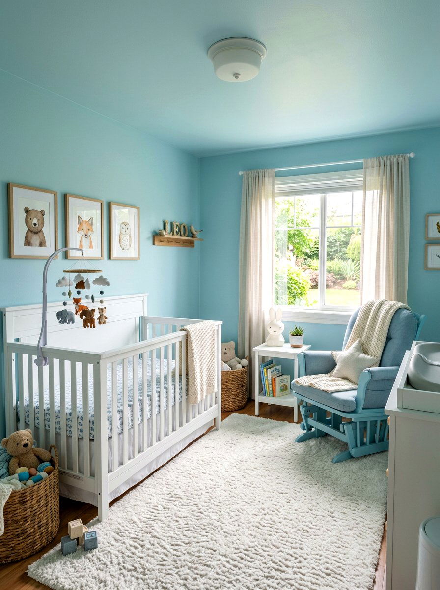 Robin egg blue nursery - 30 spring color drench ideas
