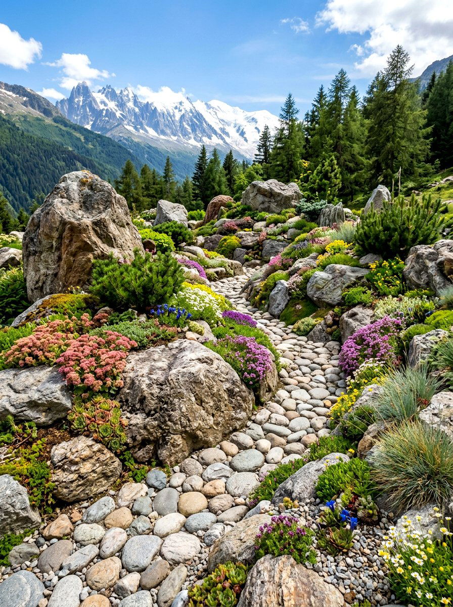 Rock Garden - 30 front yard landscaping ideas