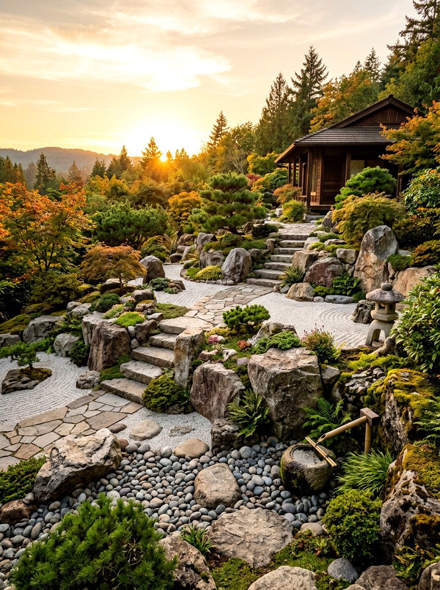 Rock Garden - 30 low maintenance landscaping ideas