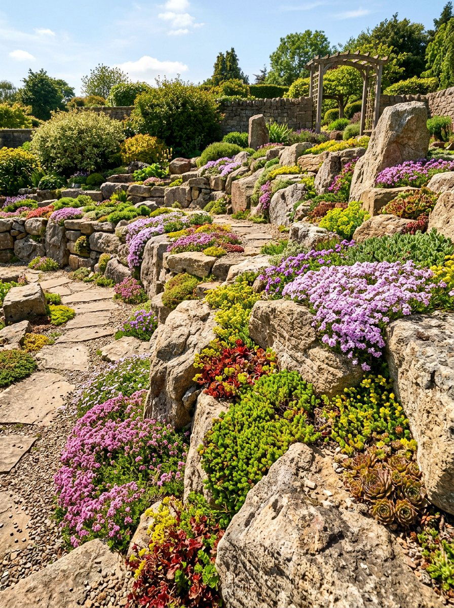 Rock Garden - 30 bee friendly garden ideas