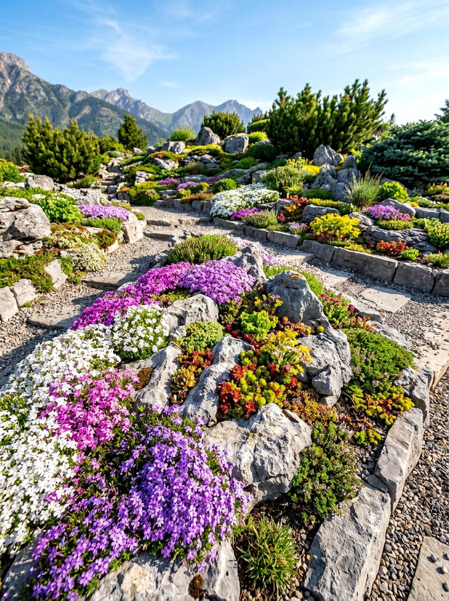 Rock Garden - 30 native wildflower backyard ideas