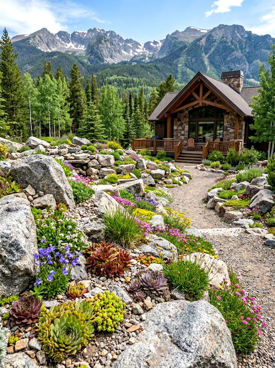Rock Garden - 30 front lawn alternative ideas