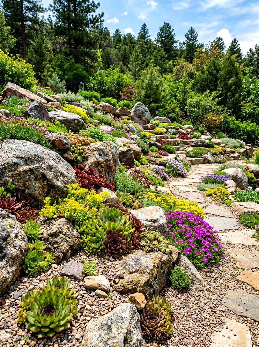 Rock Garden - 30 cottage landscaping ideas