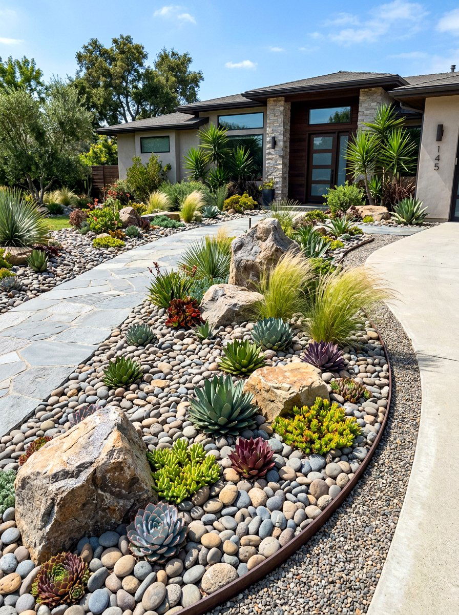 Rock Garden - 30 curb appeal ideas