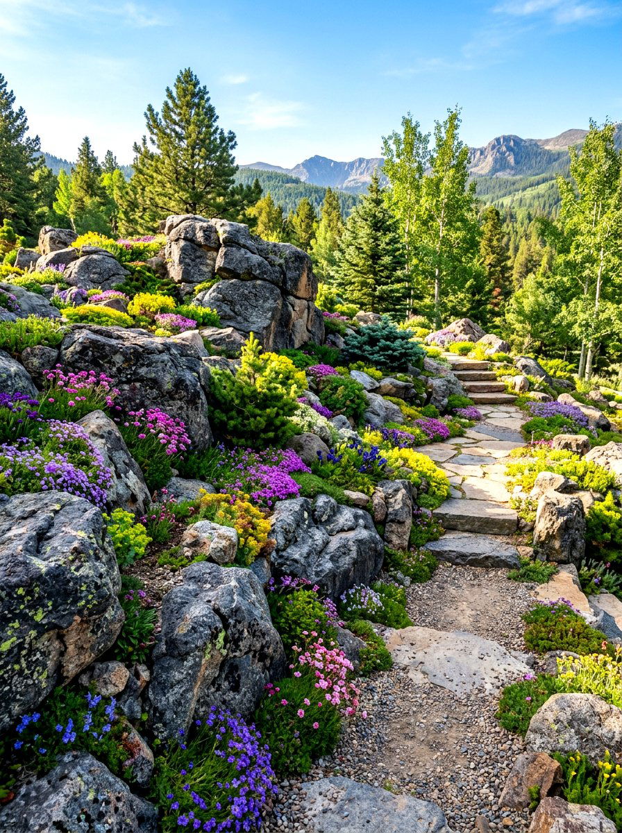 Rock Garden Design - 30 no mow lawn garden ideas