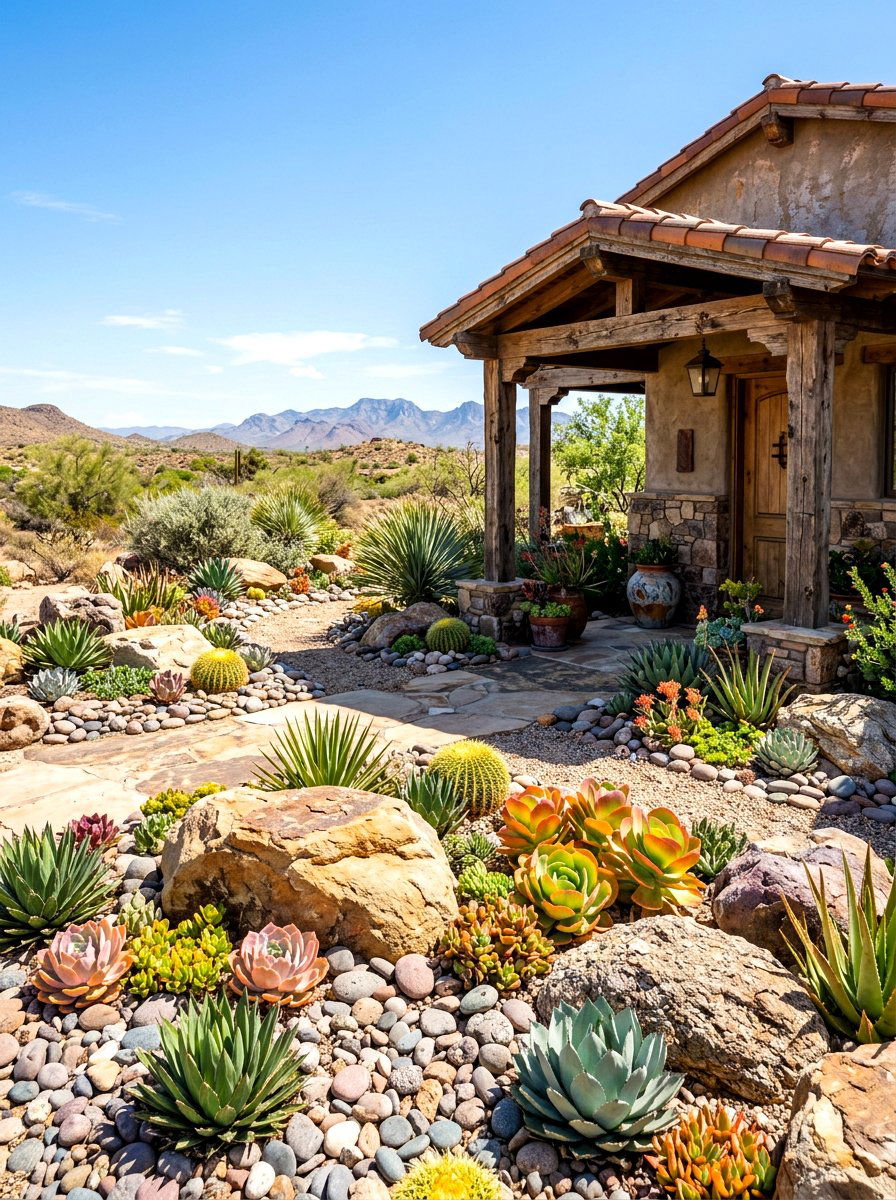 Rock Garden Landscaping - 30 portico landscaping ideas