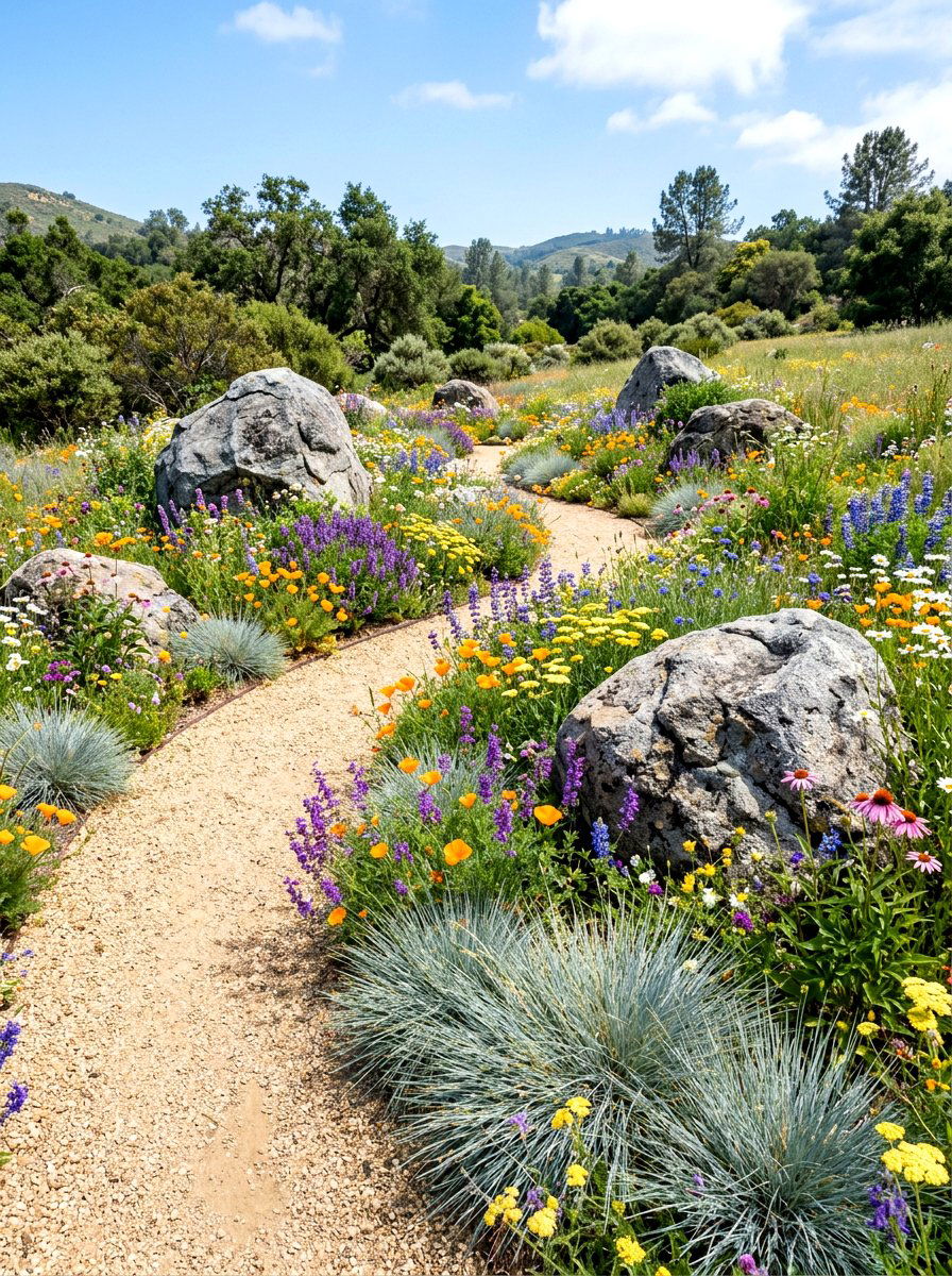 Rock Garden Meadow Space - 30 meadow front yard ideas