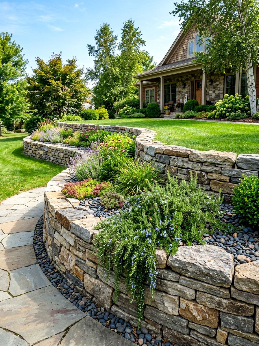 30 Rock Mulch Front Yard Ideas for an Easy Curb Appeal Upgrade