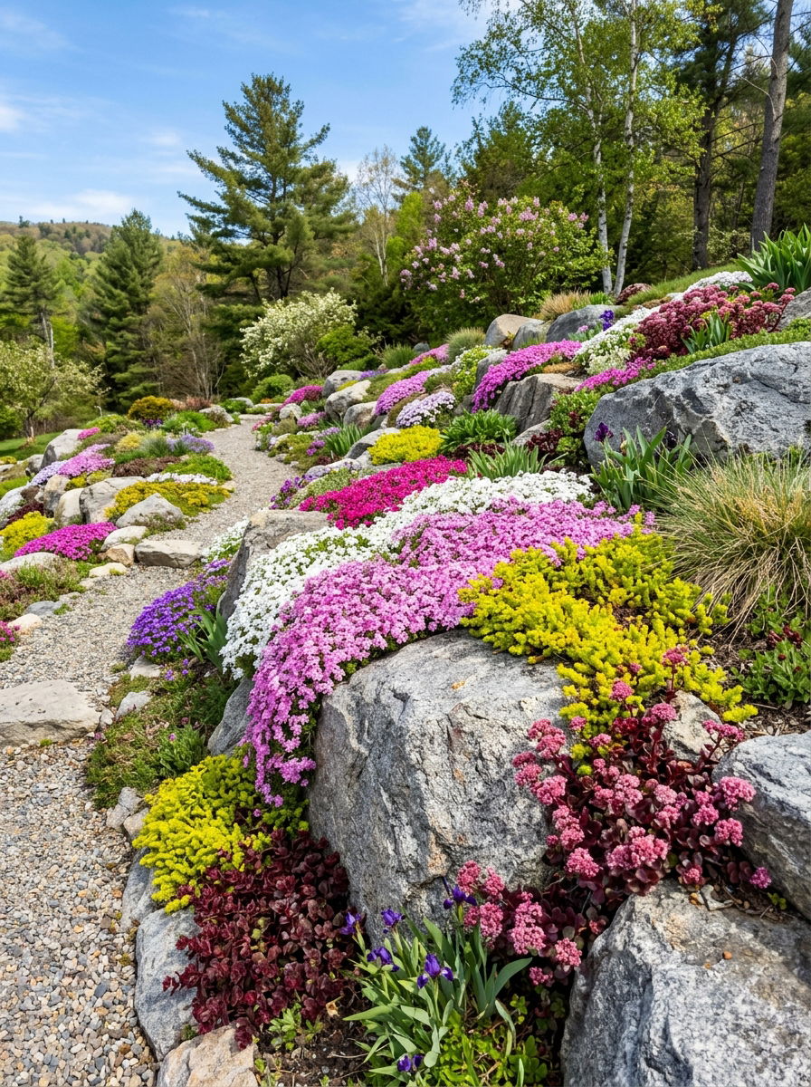 Rock garden perennial plants - 30 perennial flower bed ideas