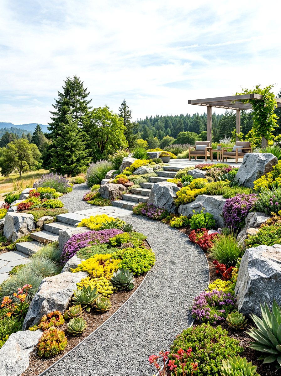 Rock garden retreat - 30 weekend garden retreat ideas
