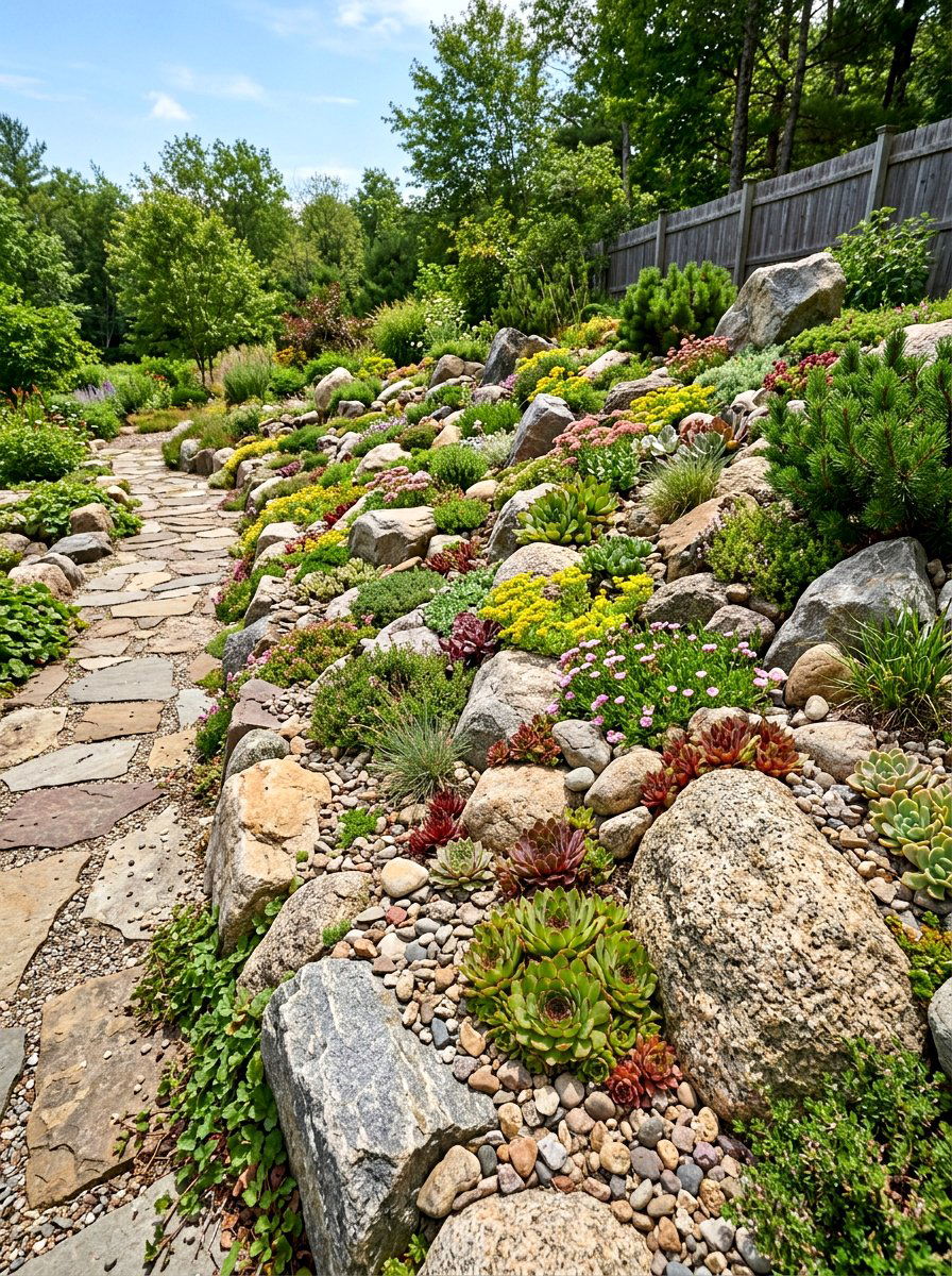 Rock garden - 30 backyard oasis ideas