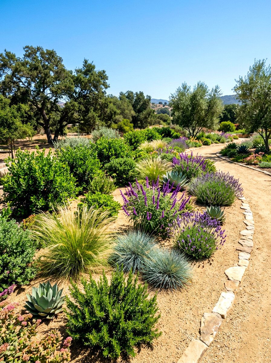 Rock mulch substitution - 30 decomposed granite front yard ideas