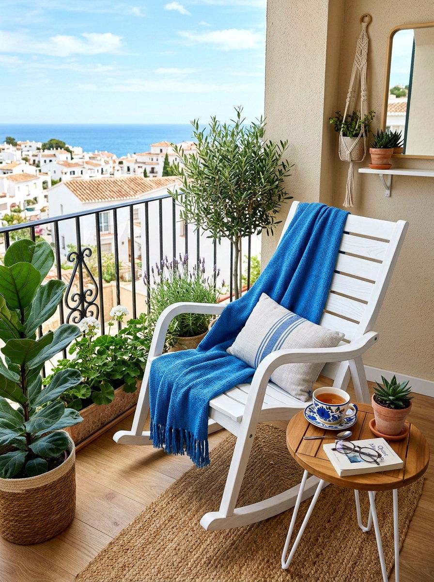 Rocking Chair Corner - 30 balcony furniture ideas