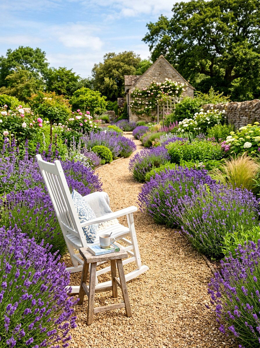 Rocking Chair Garden - 30 backyard reading nook ideas