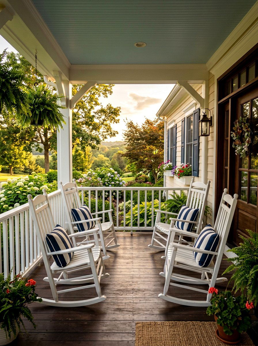 Rocking Chair Porch - 30 viral front porch ideas