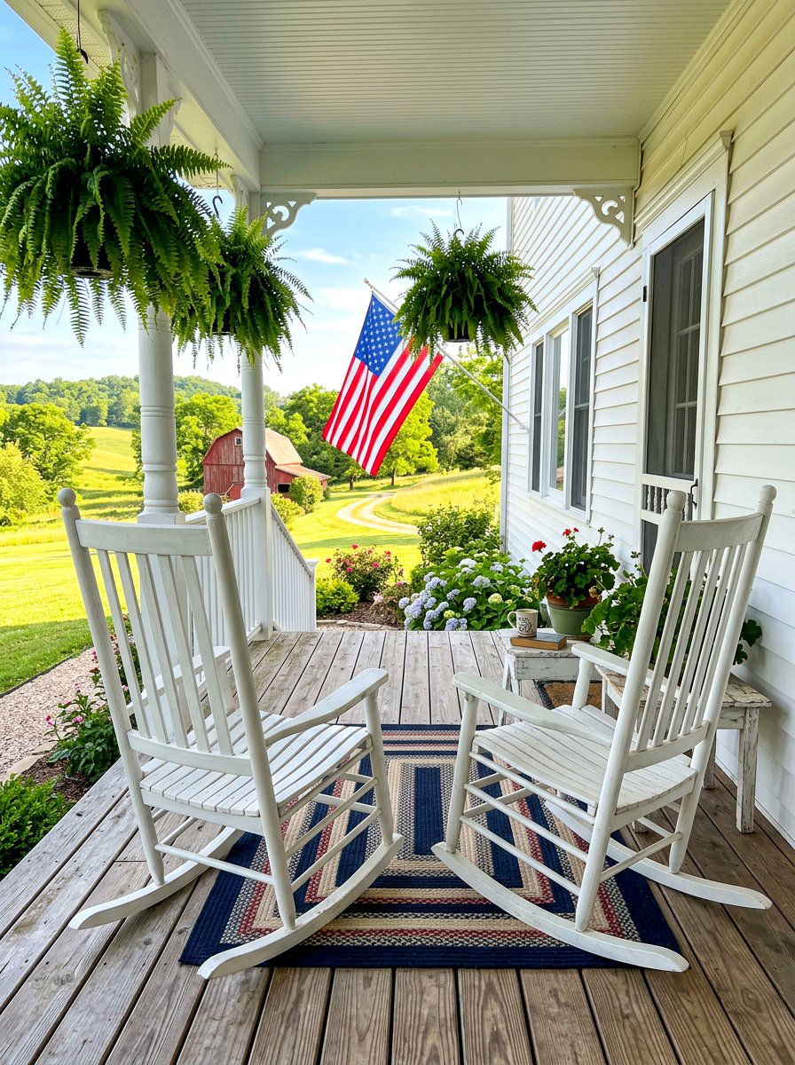 Rocking Chair Porch Set - 30 deck seating ideas