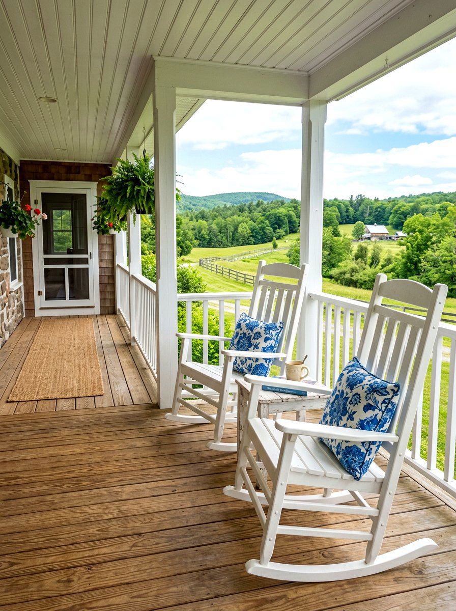 Rocking Chair Porch - 30 deck furniture ideas