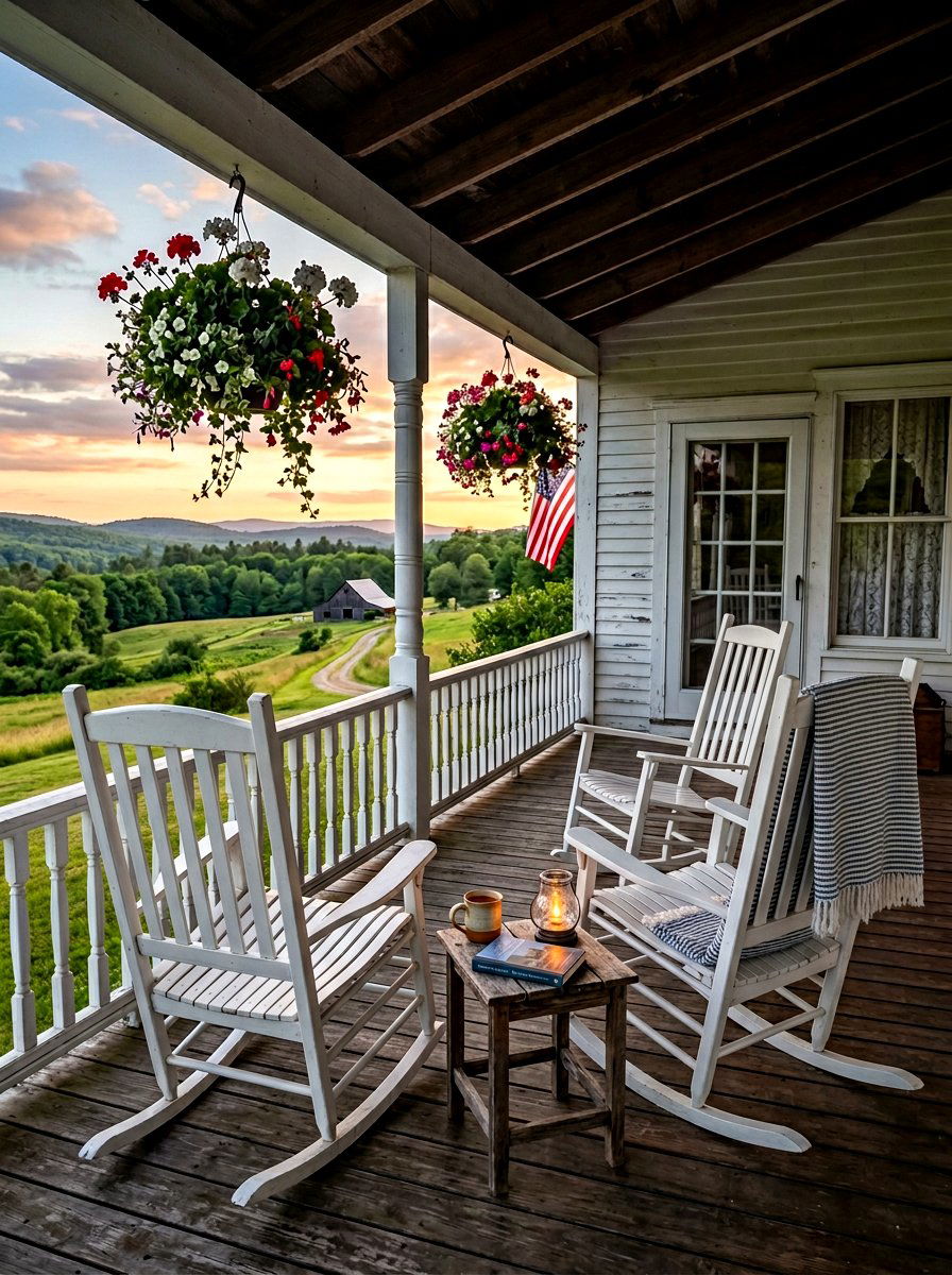 Rocking Chair Set - 30 backyard furniture ideas
