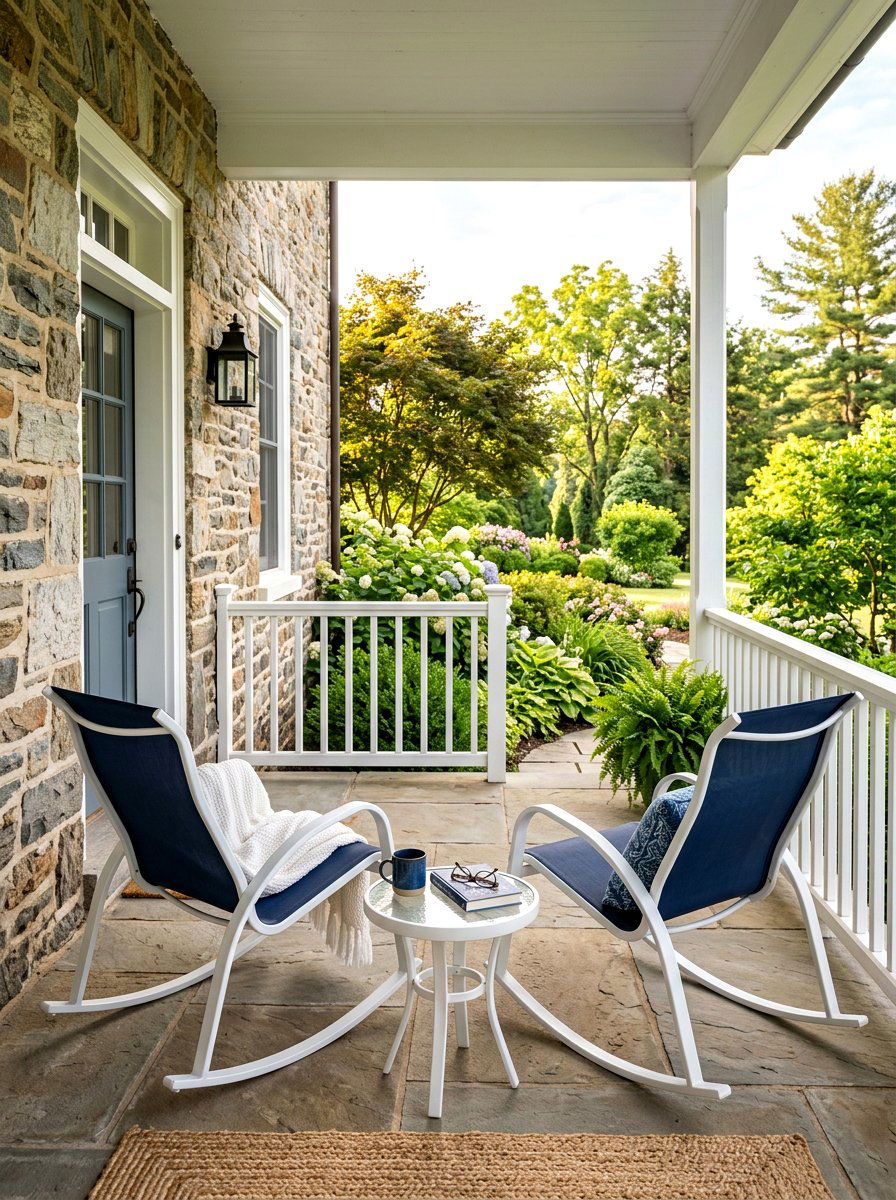 Rocking Sling Patio Seating - 30 sling chair patio ideas