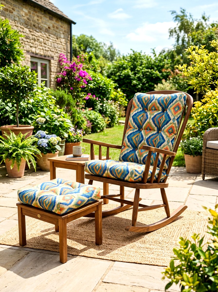 Rocking chair with outdoor cushions - 30 porch rocking chair styling ideas