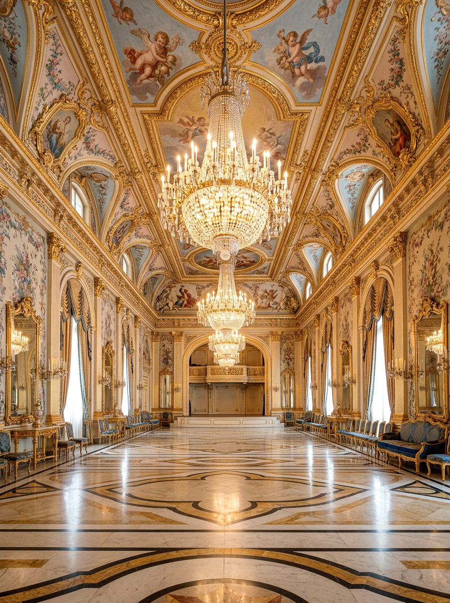 Rococo Floral Ballroom - 30 flower room ideas