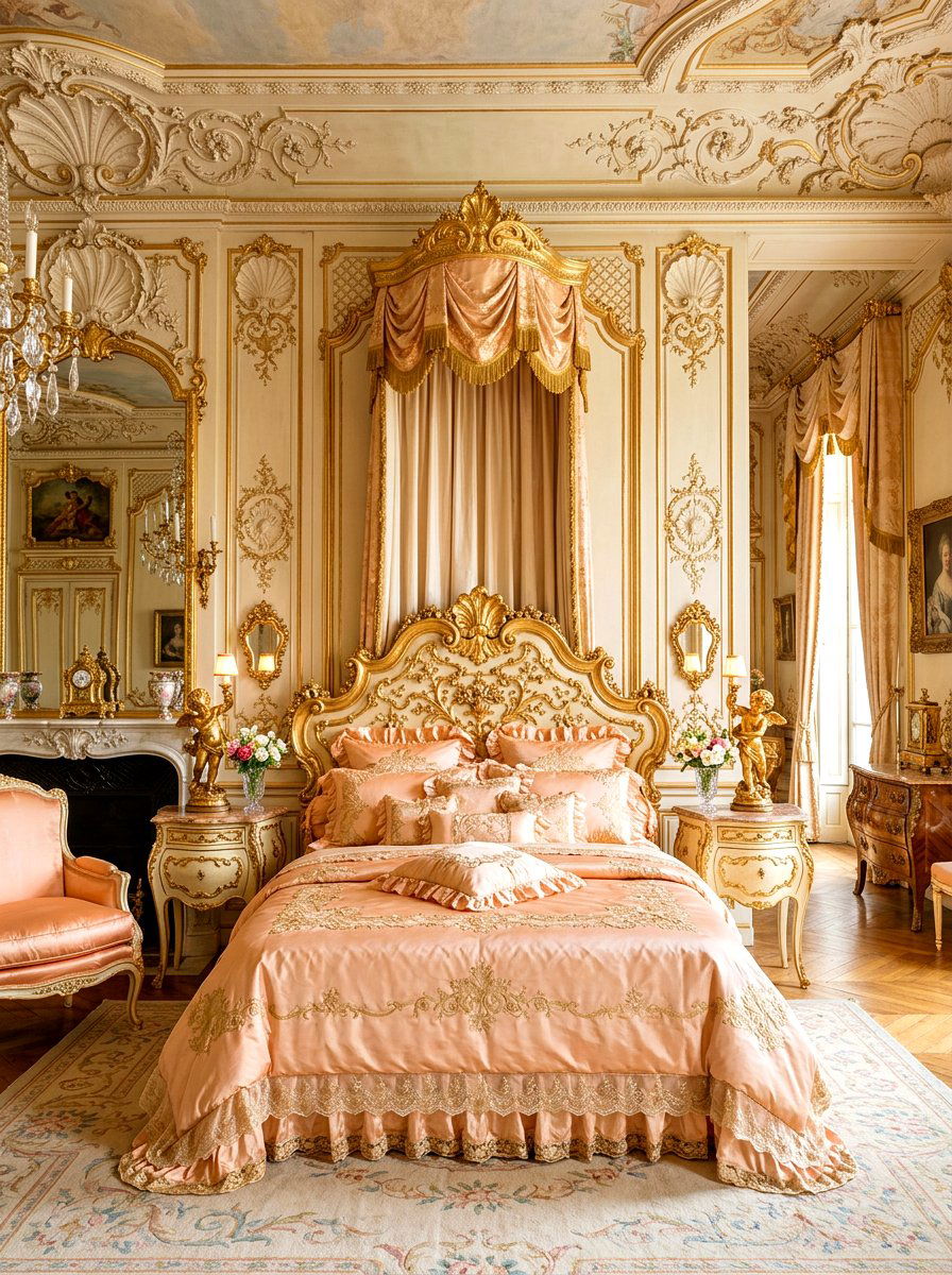Rococo Style Bedroom - 30 coquette bedroom decor ideas