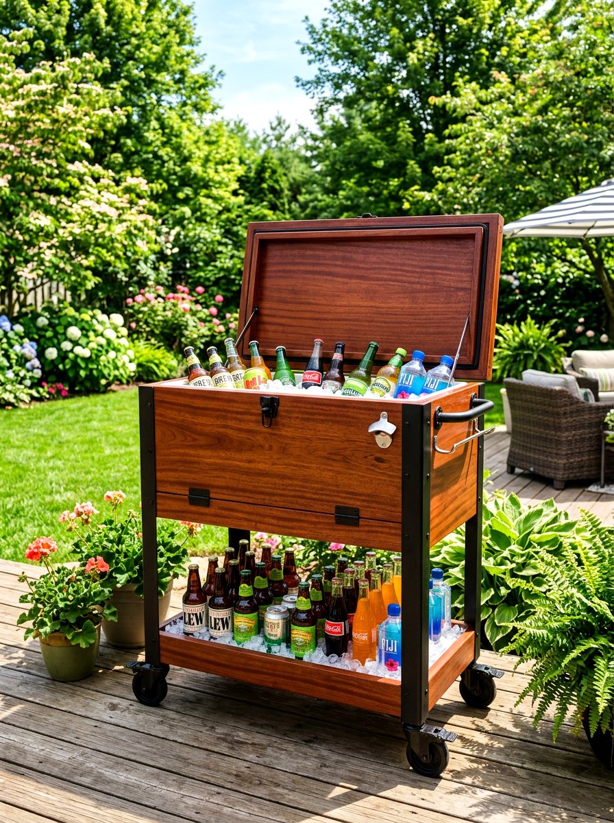 Rolling Cooler - 30 deck storage ideas