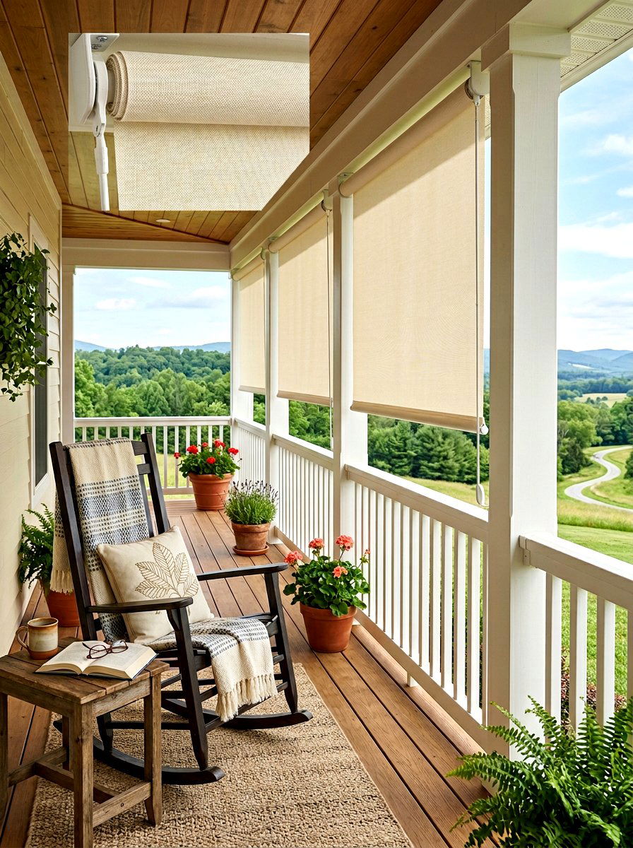 Rolling Porch Shades - 30 porch shade ideas