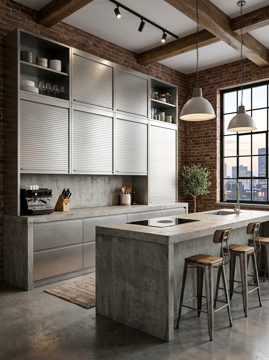 Rolling Shutter Storage - 30 appliance garage ideas