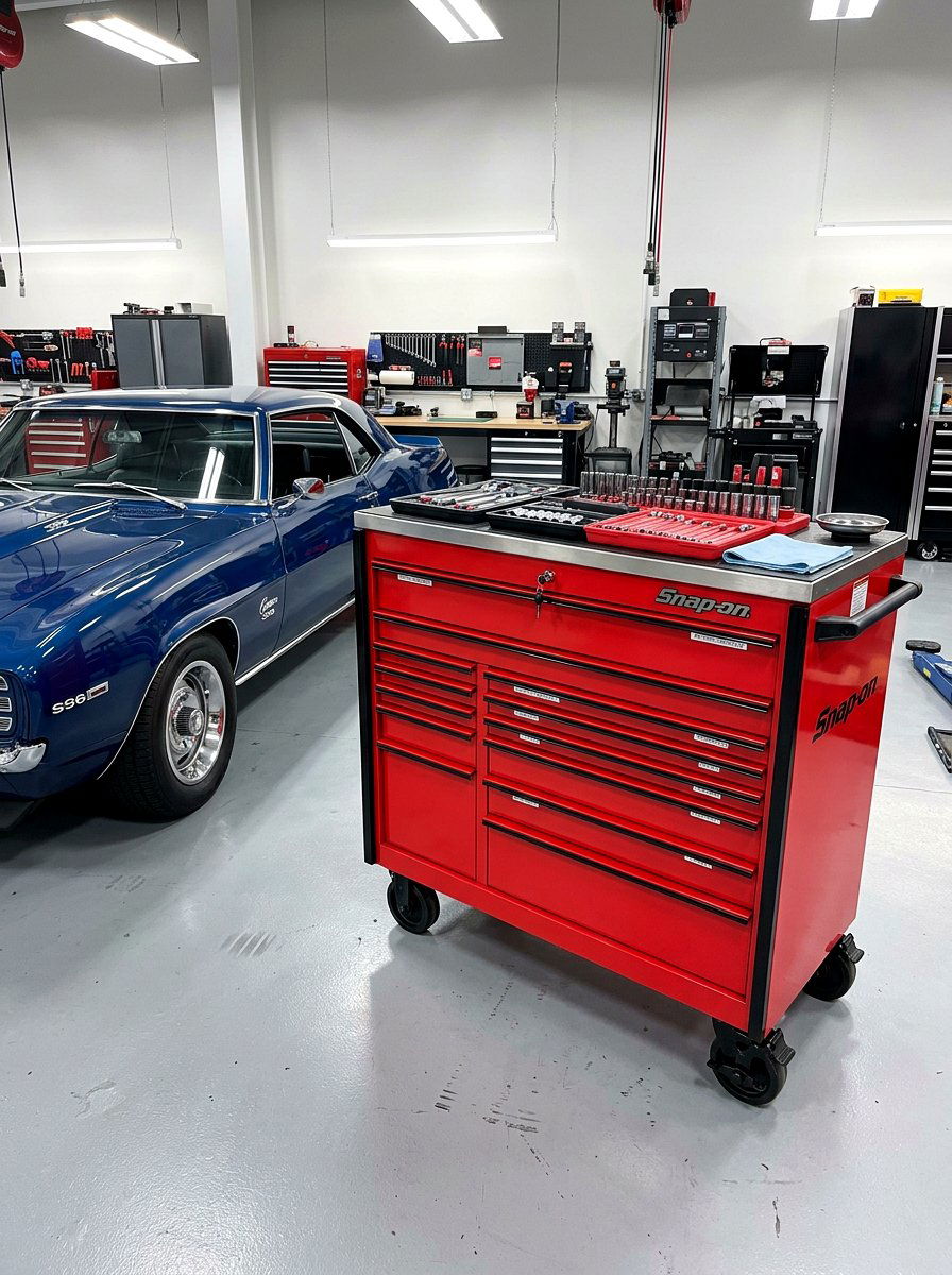 Rolling Tool Chest - 30 organizing a garage ideas