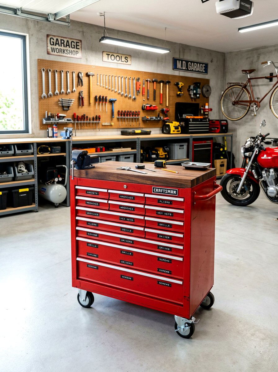 Rolling Tool Chest Conversion - 30 garage gardening station ideas