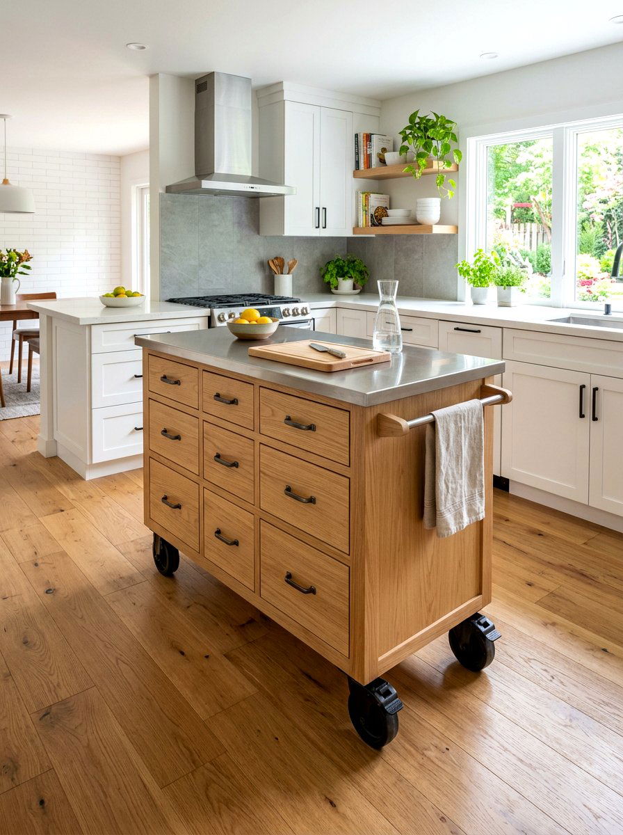 Rolling dresser kitchen island with casters - 30 dresser as kitchen island ideas