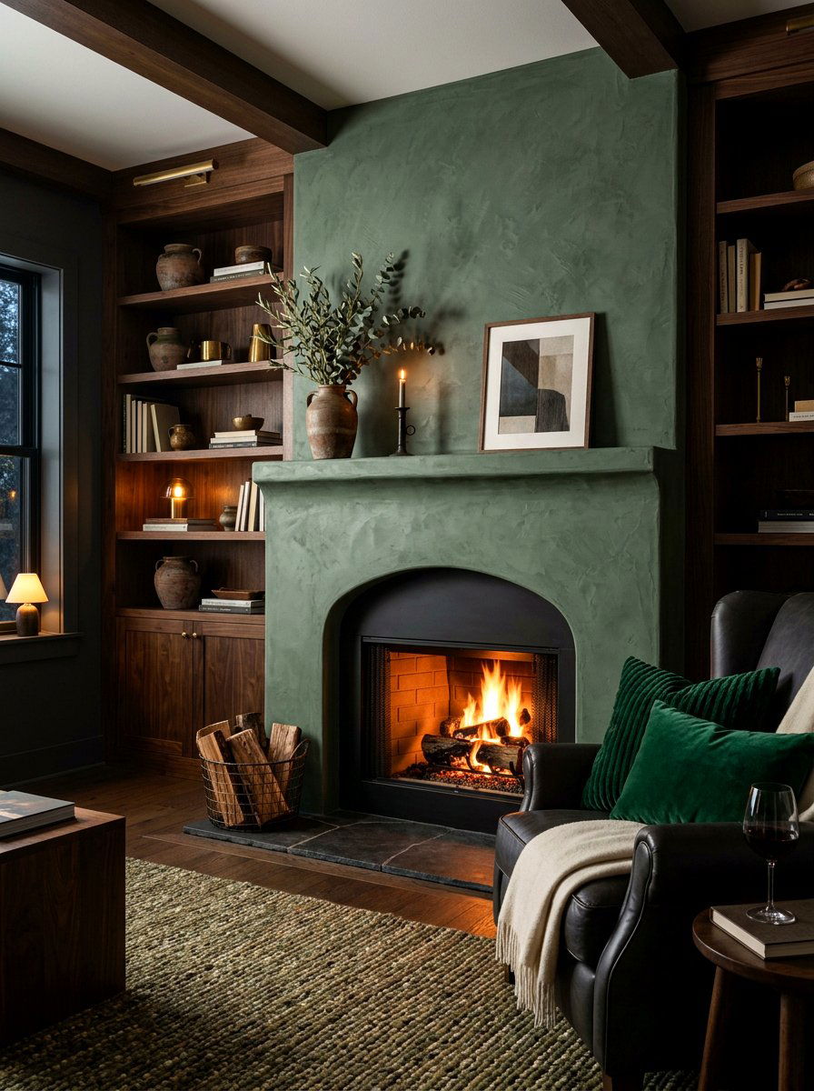 Roman Clay Plaster Fireplace - 30 plaster fireplace ideas
