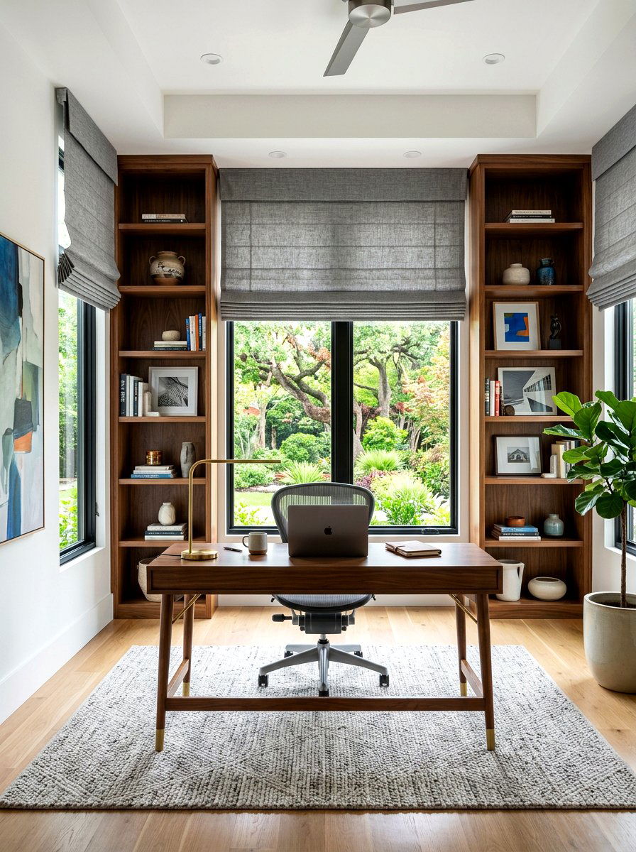Roman Shades - 30 window treatment ideas