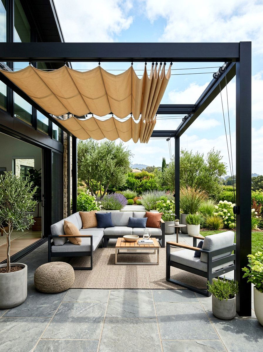 Roman Shades - 30 patio shade ideas
