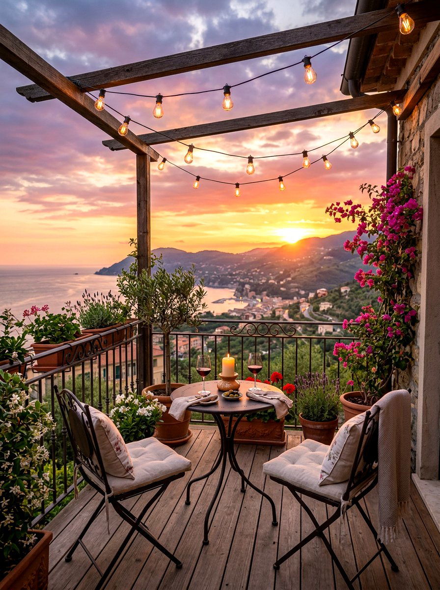 Romantic Balcony Retreat - 30 quiet romance home ideas
