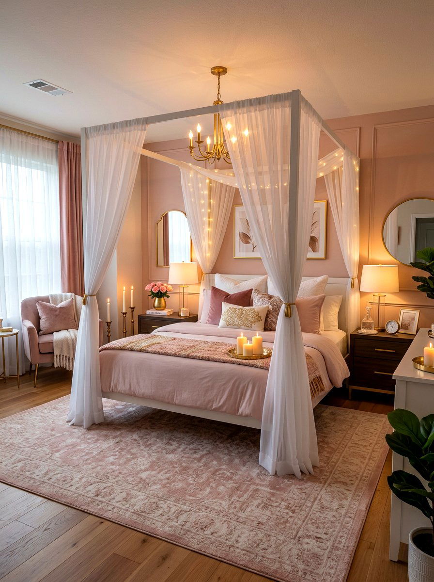 Romantic Bedroom - 30 bedroom makeover ideas