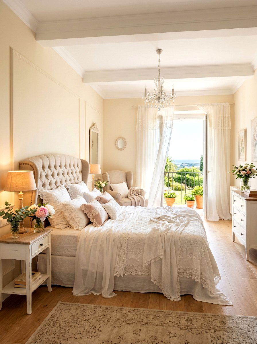 Romantic Breezy Bedroom - 30 light and airy bedroom ideas